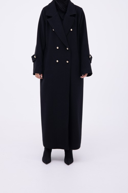 Manteau Sézanne noir