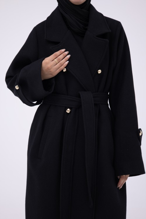 Manteau Sézanne noir