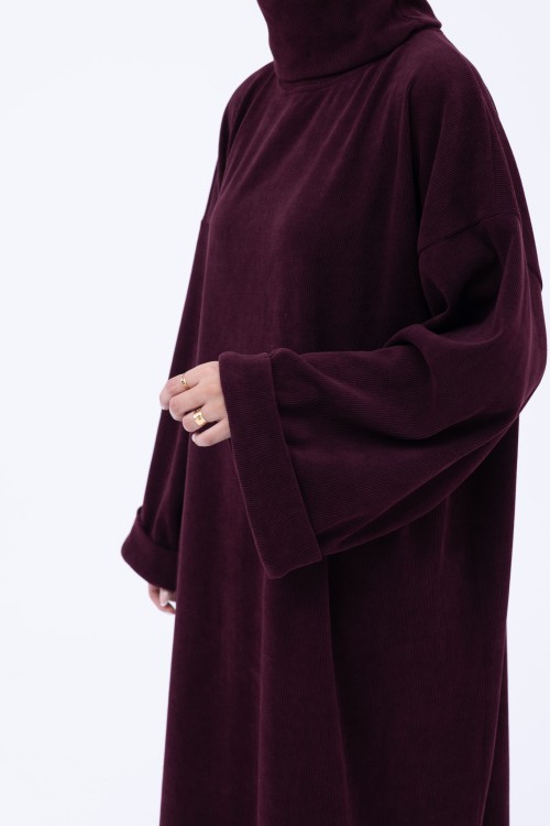 Robe pull Elya burgundy