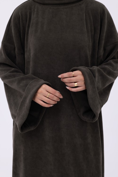 Robe pull Elya olive