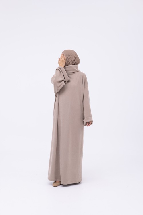 Robe pull Elya beige
