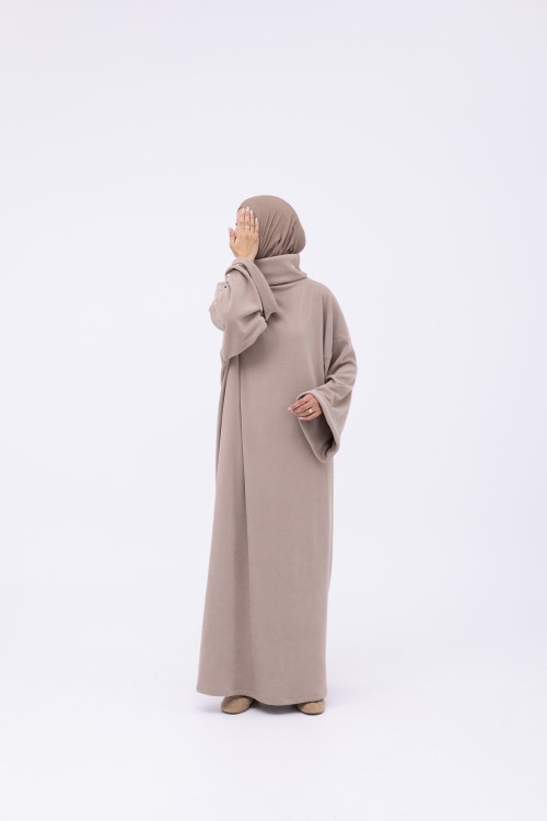 Robe pull Elya beige