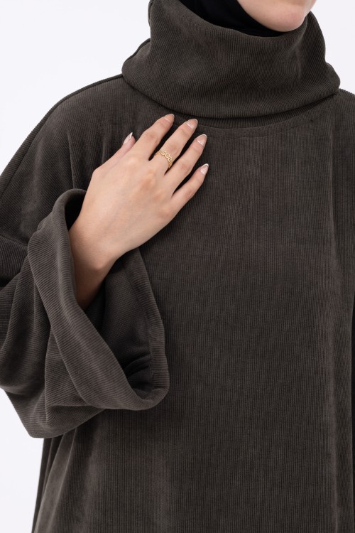 Robe pull Elya olive