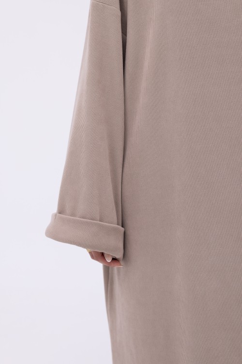Robe pull Elya beige