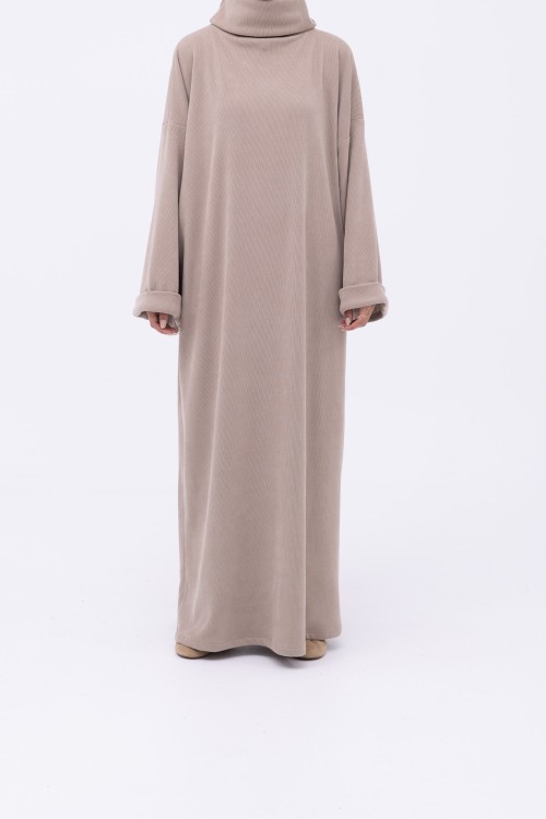 Robe pull Elya beige