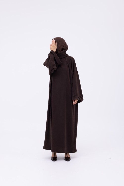 Robe pull Elya marron