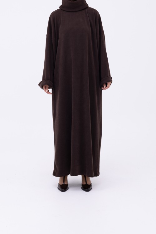 Robe pull Elya marron