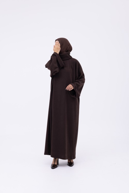 Robe pull Elya marron