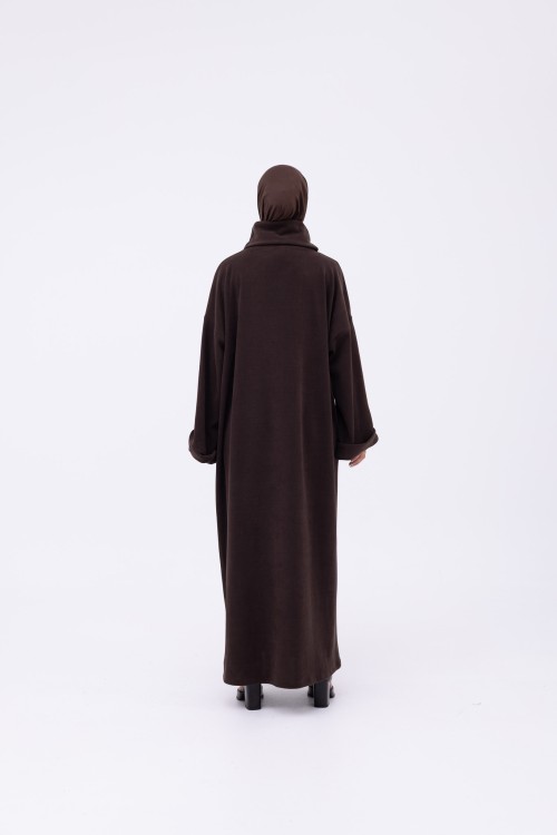 Robe pull Elya marron