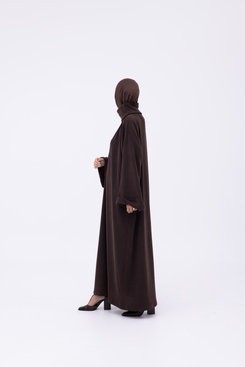 Robe pull Elya marron