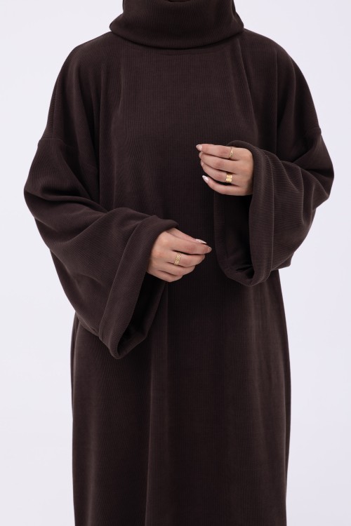 Robe pull Elya marron