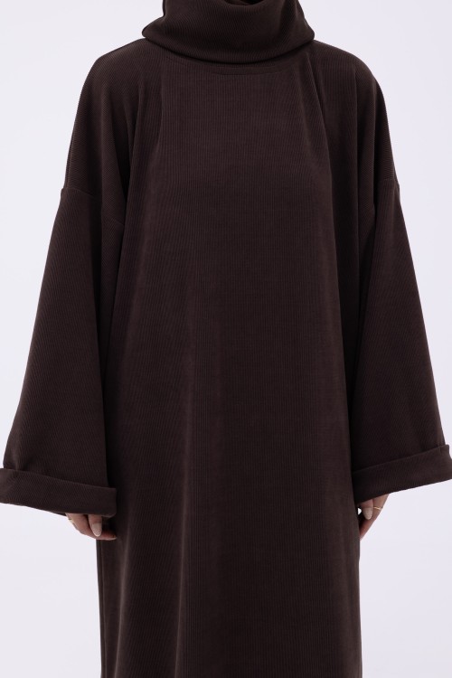 Robe pull Elya marron