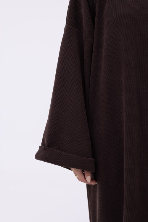 Robe pull Elya marron