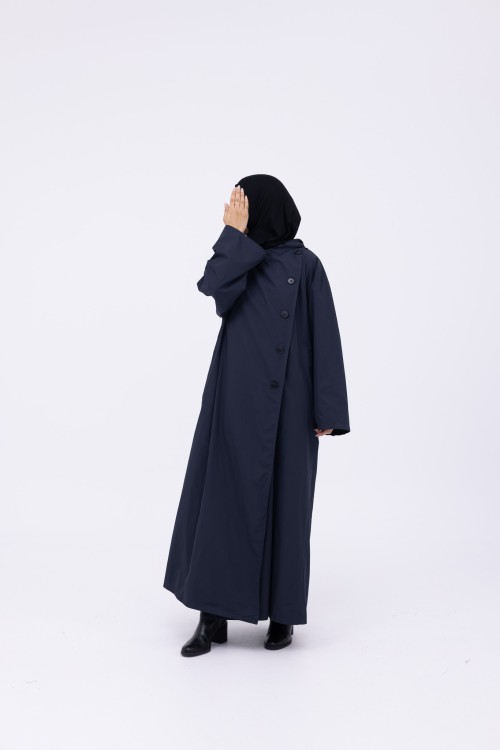Trench Imperméable Estelle bleu nuit