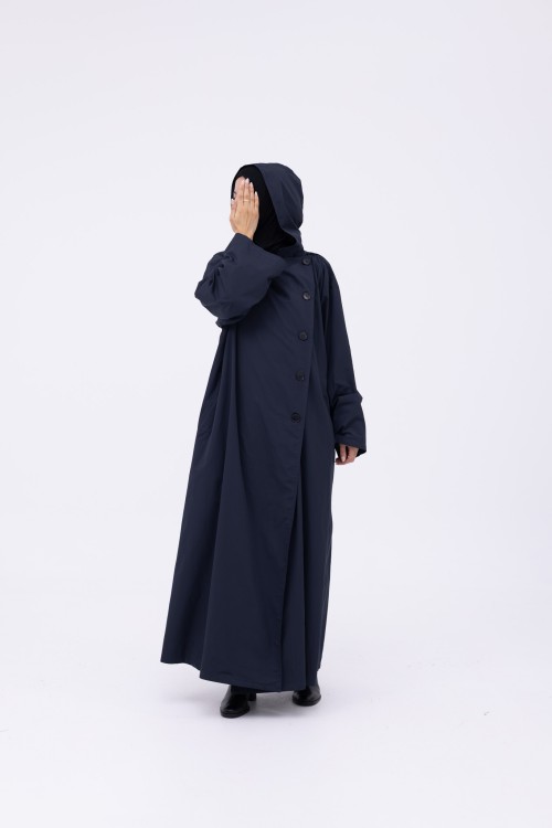 Trench Imperméable Estelle bleu nuit