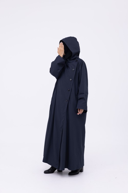 Trench Imperméable Estelle bleu nuit