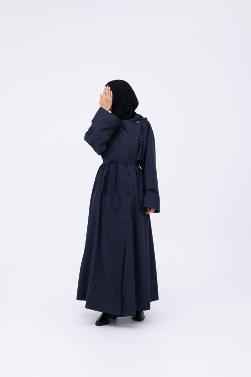 Trench Imperméable Estelle bleu nuit