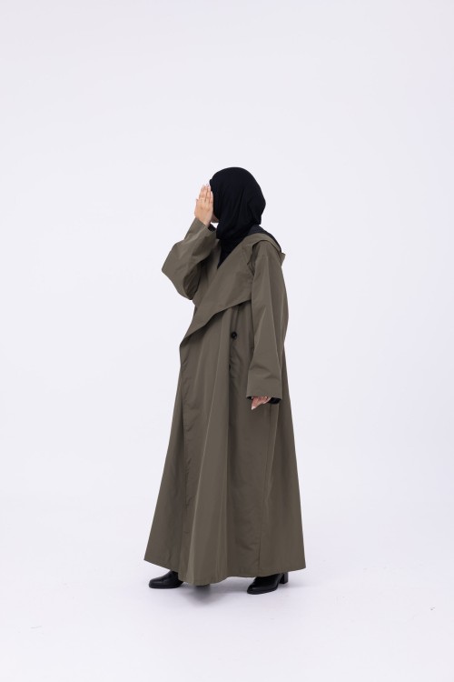 Trench Imperméable Estelle olive