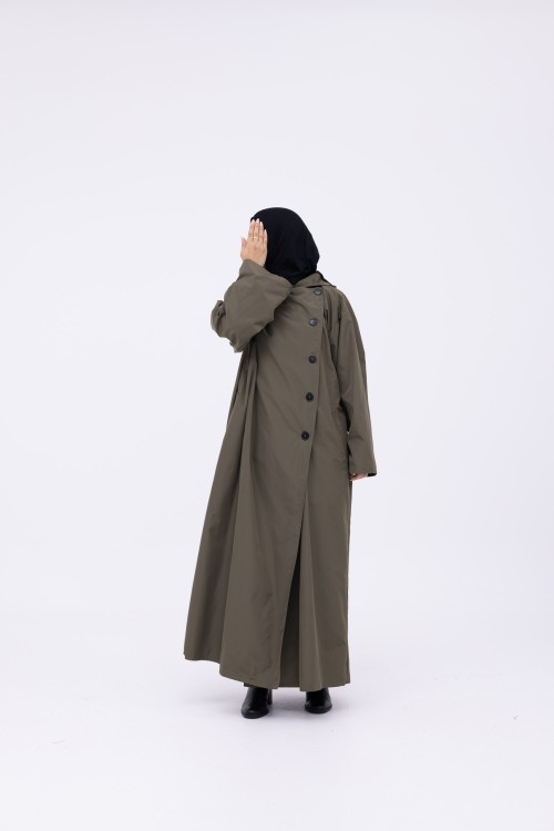 Trench Imperméable Estelle olive