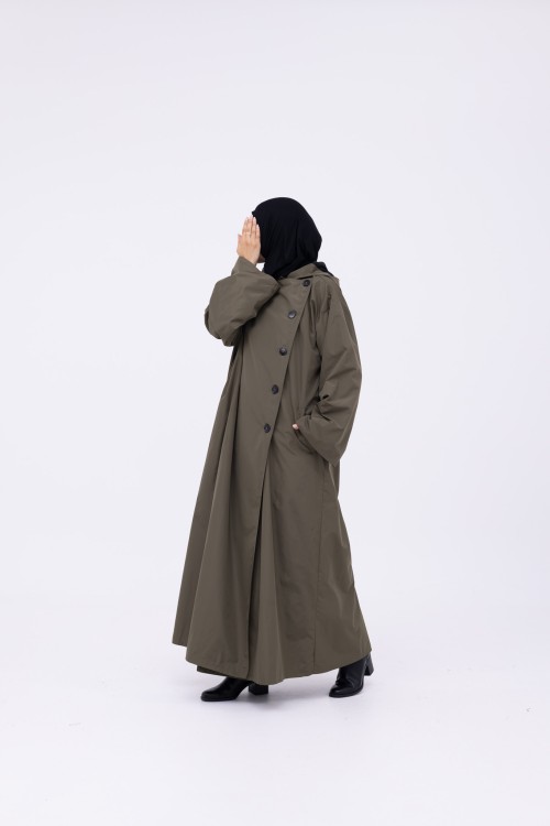 Trench Imperméable Estelle olive