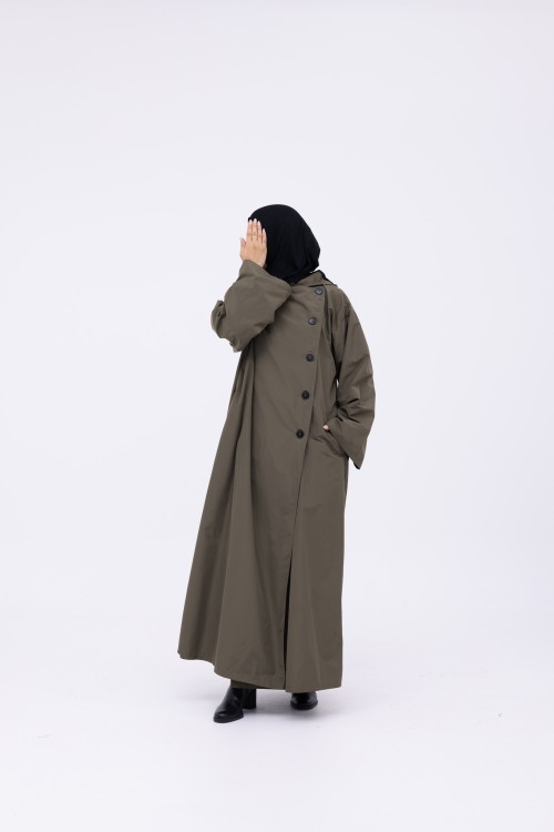 Trench Imperméable Estelle olive