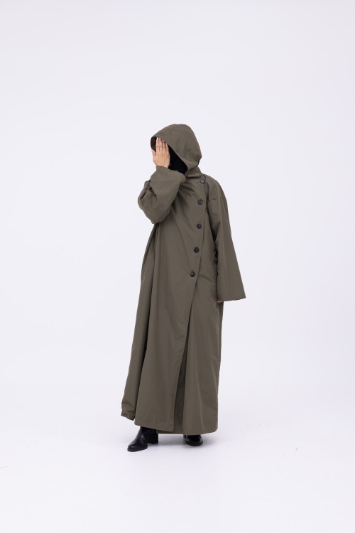 Trench Imperméable Estelle olive