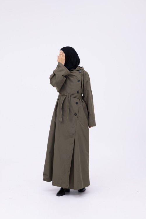 Trench Imperméable Estelle olive
