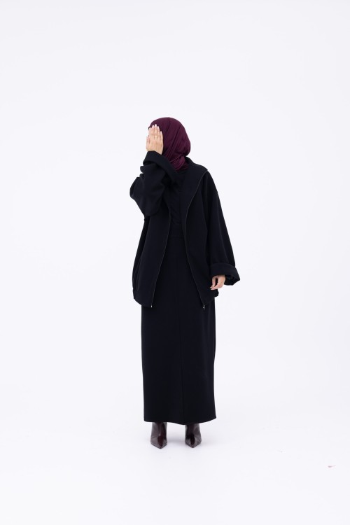 Pauline jupe droite noir