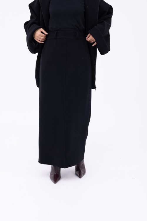 Pauline jupe droite noir