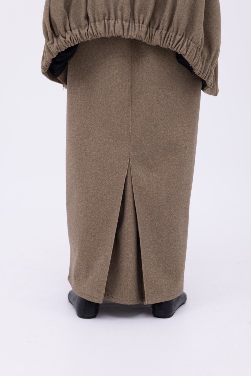 Pauline jupe droite beige