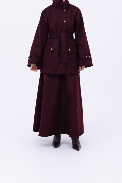 Ensemble Adèle burgundy