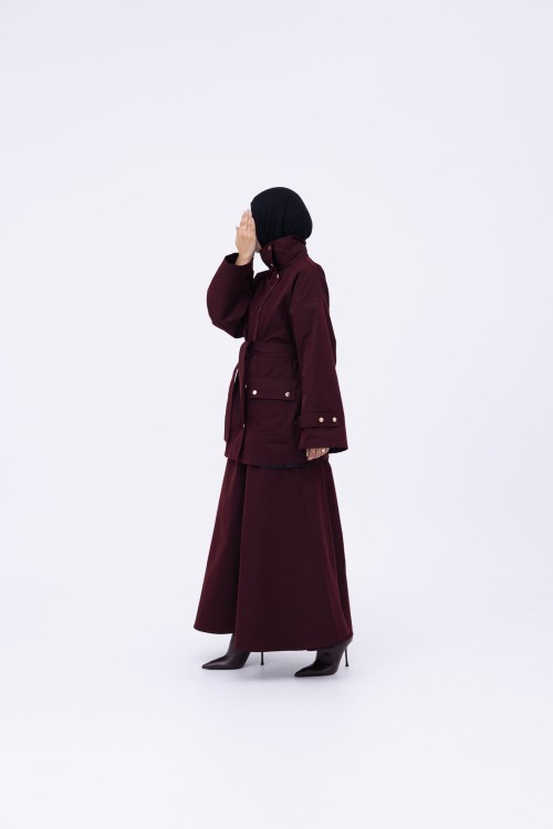 Ensemble Adèle burgundy