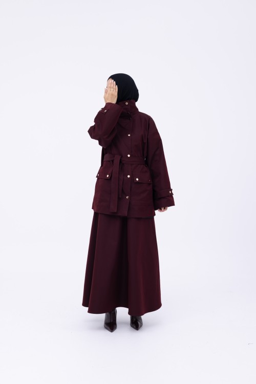 Ensemble Adèle burgundy