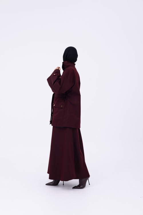 Ensemble Adèle burgundy