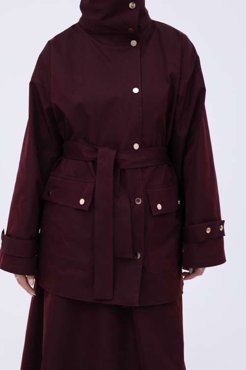 Ensemble Adèle burgundy