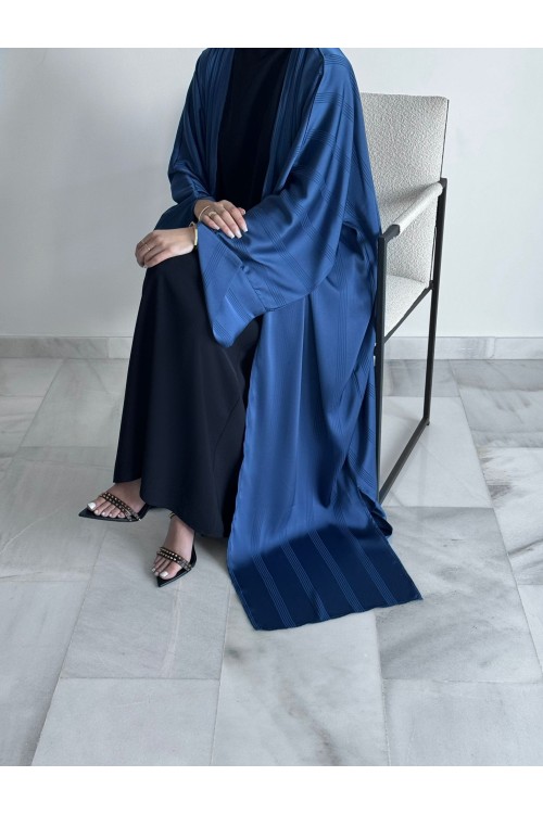 Abaya joya bleu saphyr