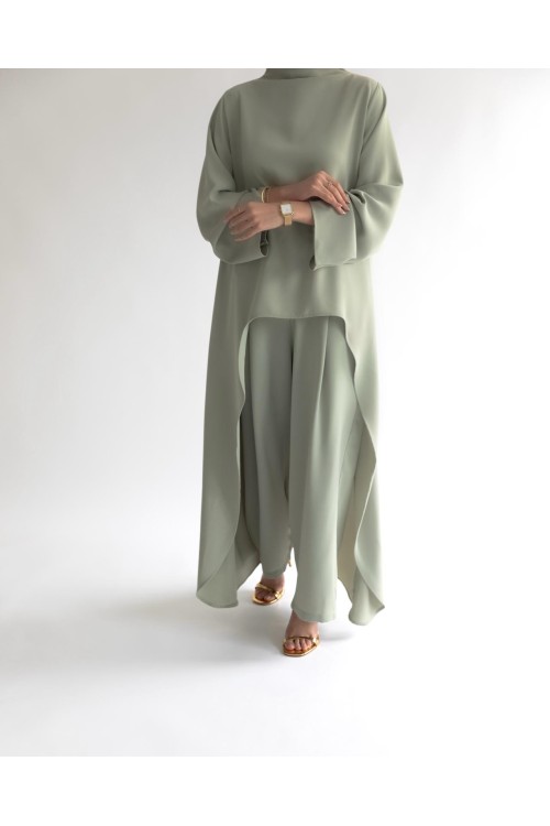 Ensemble Ambre vert amande
