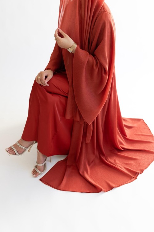 Ensemble 3 pièces Iris terracotta