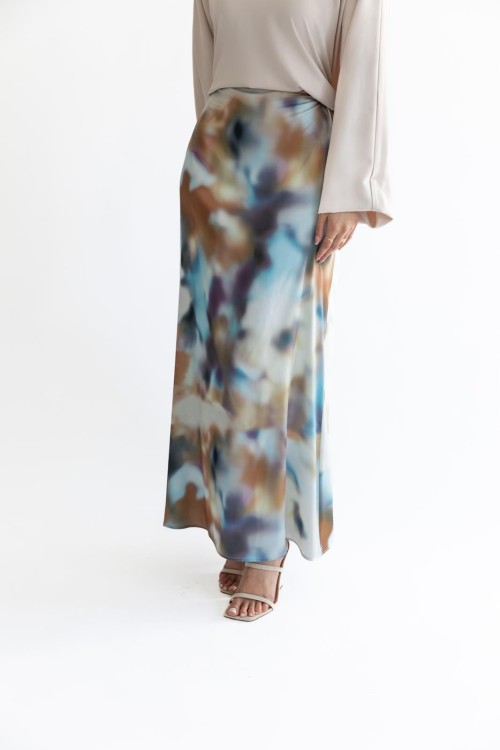 Jupe Malaysia Imprimée blue