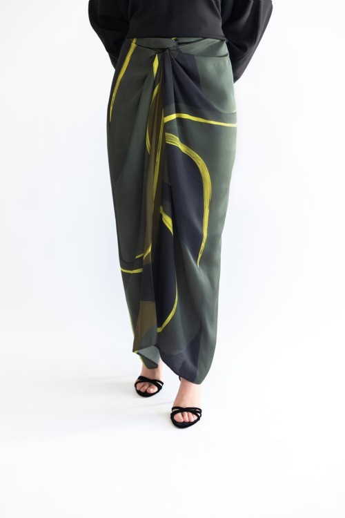 Jupe Carmela Imprimée lime