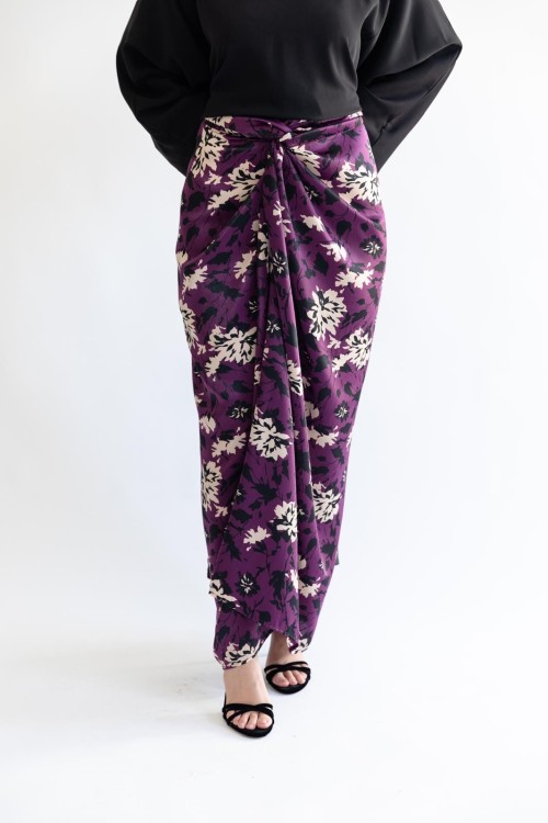 Jupe Carmela Imprimée violette