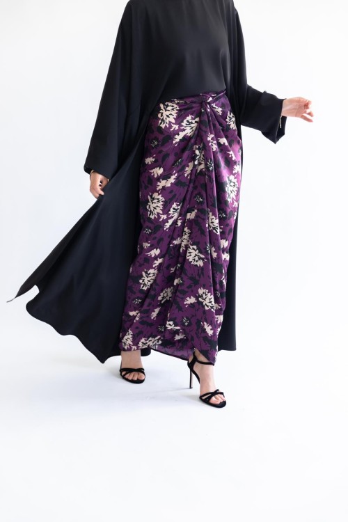 Jupe Carmela Imprimée violette