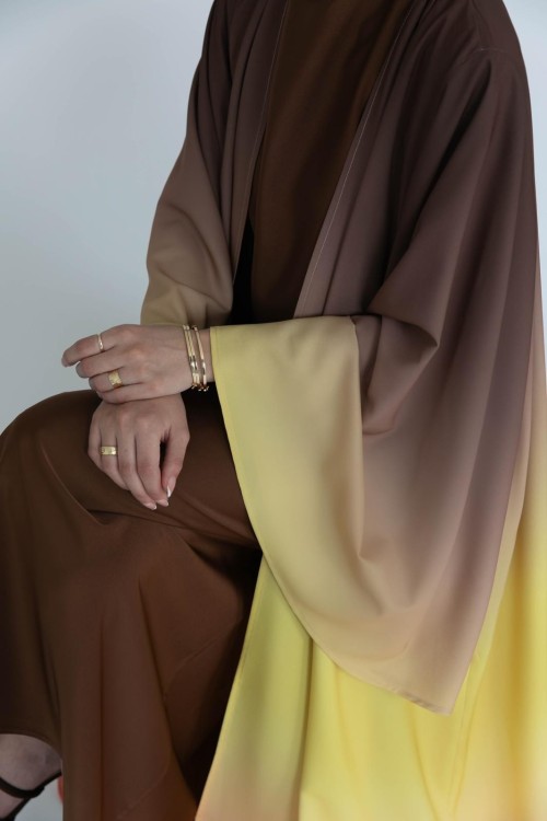 Abaya Alyna jaune