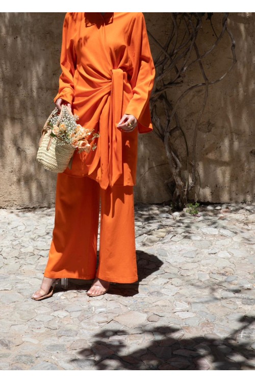 Ensemble Anita en lin orange
