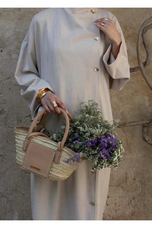 Robe Celyn en lin beige