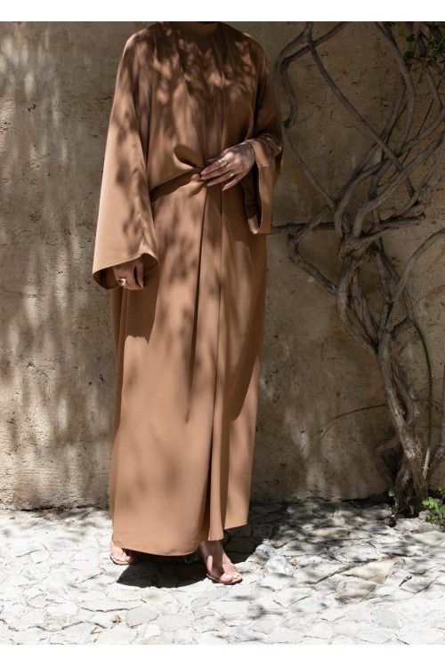 Robe Carmen noisette
