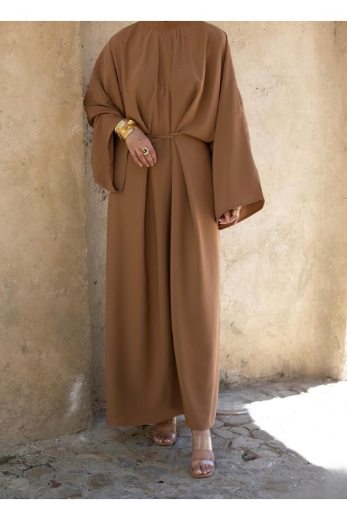 Robe Carmen noisette
