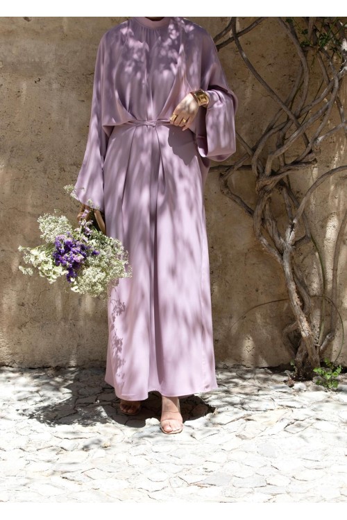 Robe Carmen vieux rose