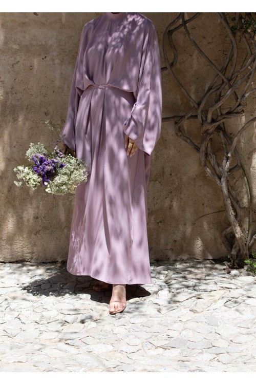 Robe Carmen vieux rose