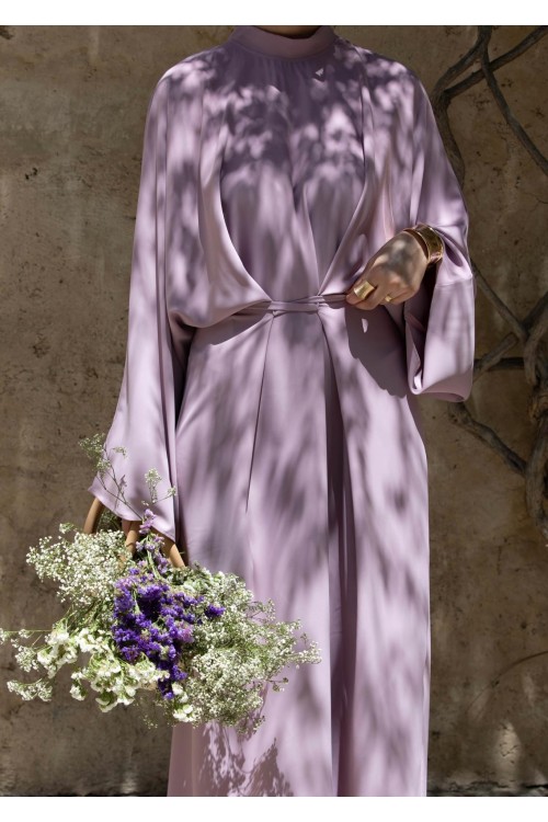 Robe Carmen vieux rose